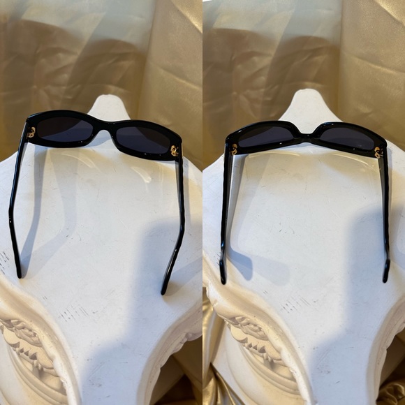 Chanel 5014 CC Quilted Vintage Sunglasses in Black and Gold Hue - Picture 16 of 17